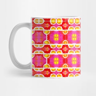 Red and Yellow Abstract Pattern Mug